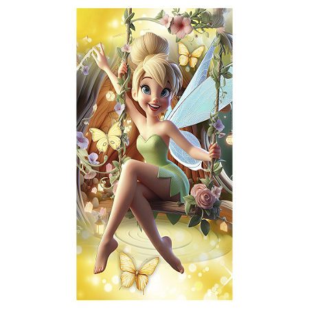 Faixa Lateral - Sininho Tinkerbell - Sublimado 3D
