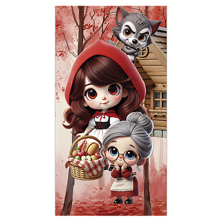 Capa Faixa Lateral Sublimado - Chapeuzinho Vermelho