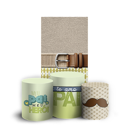 Capas Faixa Lateral e Trio Cilindro Sublimado Vest Facil - Dia Dos Pais