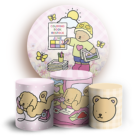 Capas Painel Redondo e Trio Cilindro Sublimado - Bobbie Goods