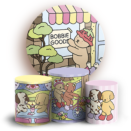 Capas Painel Redondo e Trio Cilindro Sublimado - Bobbie Goods