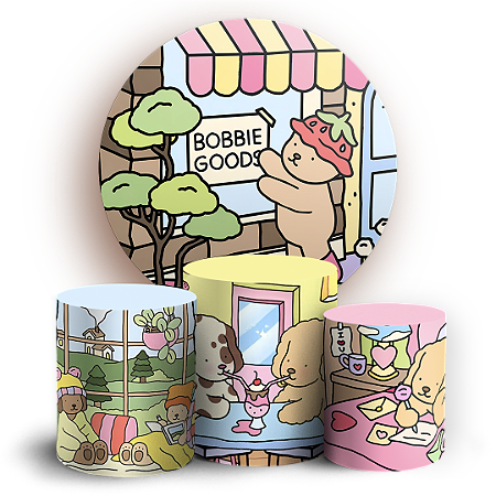 Capas Painel Redondo e Trio Cilindro Sublimado - Bobbie Goods