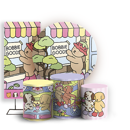 Capas Painel Redondo Trio Cilindro e Faixa Lateral Sublimado - Bobbie Goods