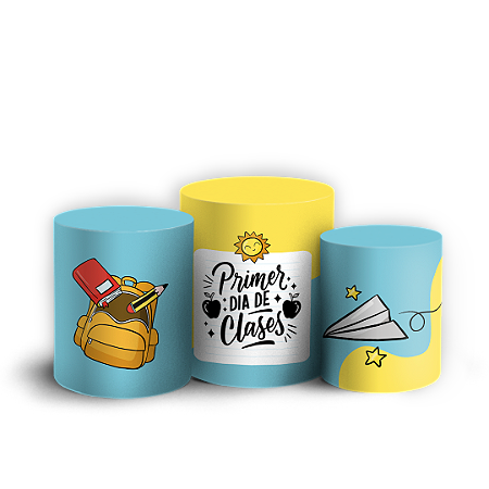 Capas Trio Cilindro Sublimado Vest Facil - Vuelta a Clases ES