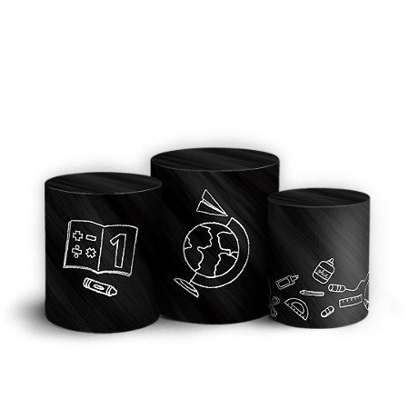 Capas Trio Cilindro Sublimado Vest Facil - Vuelta a Clases ES