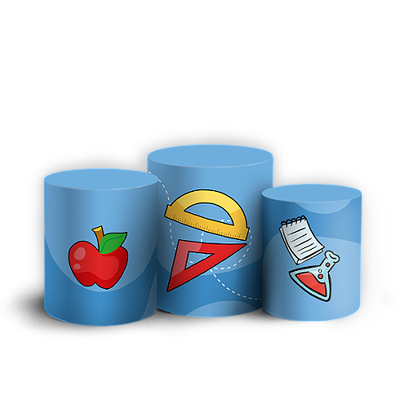 Capas Trio Cilindro Sublimado Vest Facil - Vuelta a Clases ES