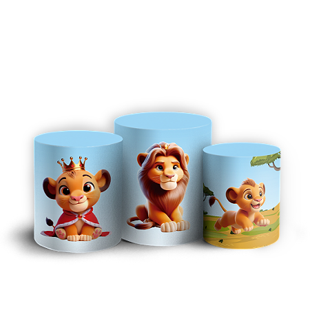 Capas Trio Cilindro Sublimado Vest Facil - O Rei Leão