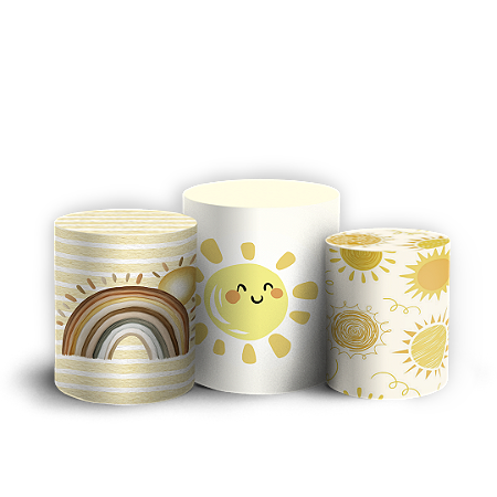 Capas Trio Cilindro Sublimado Vest Facil - Volta Ao Sol