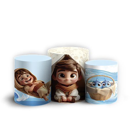 Capas Trio Cilindro Sublimado Vest Facil - Tu Es Pedro