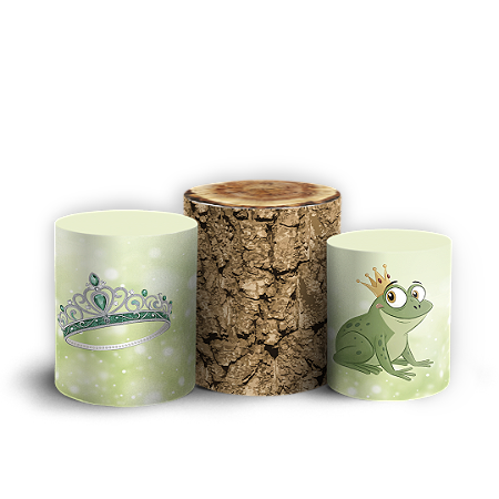 Capas Trio Cilindro Sublimado Vest Facil - Princesa Tiana