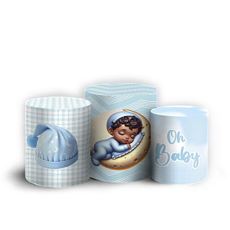 Capas Trio Cilindro Sublimado Vest Facil - Oh Baby