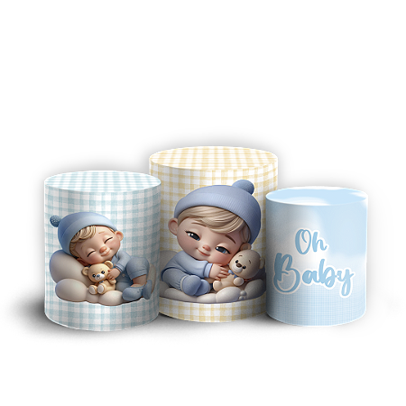 Capas Trio Cilindro Sublimado Vest Facil - Oh Baby