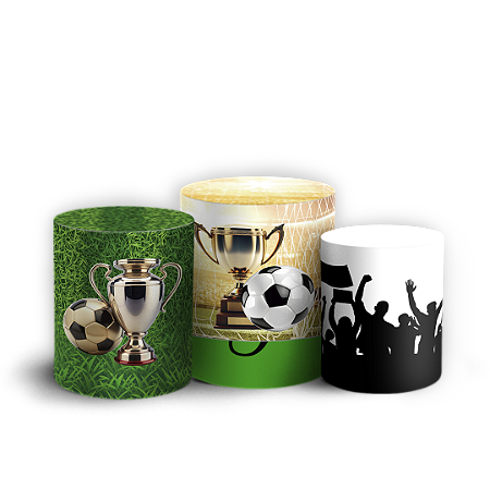 Capas Trio Cilindro Sublimado Vest Facil - Futebol