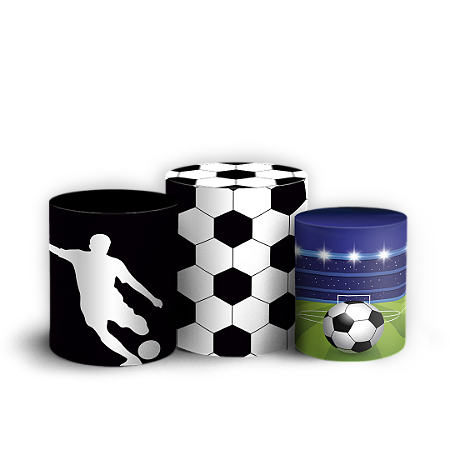 Capas Trio Cilindro Sublimado Vest Facil - Futebol