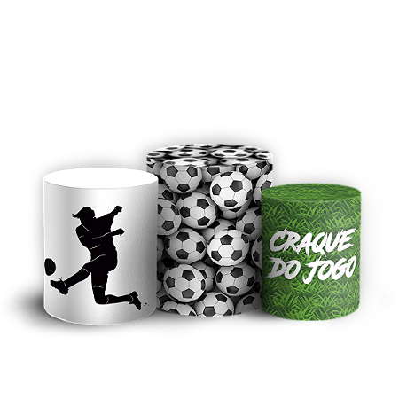 Capas Trio Cilindro Sublimado Vest Facil - Futebol