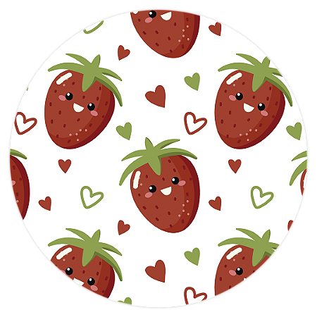 Capa Mini Painel Sublimado - Morango Do Amor