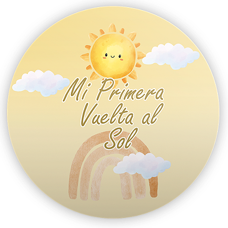 Capa Mini Painel Sublimado - Mi Primera Vuelta al Sol ES