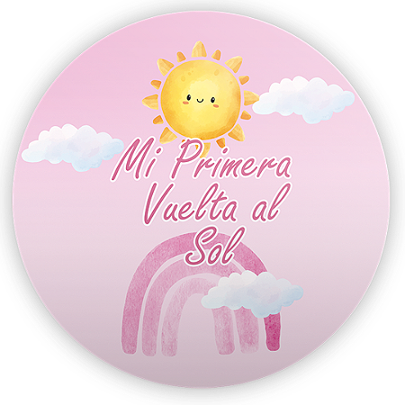 Capa Mini Painel Sublimado - Mi Primera Vuelta al Sol ES