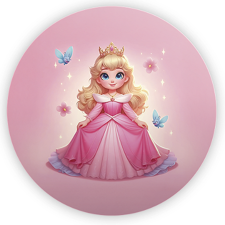 Capa Mini Painel Sublimado - Princesa Aurora Bela Adormecida