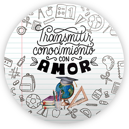 Capa Painel Redondo Sublimado - Dia del Maestro ES