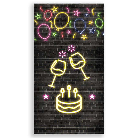 Capa Faixa Lateral Sublimado - Feliz Cumpleaños ES