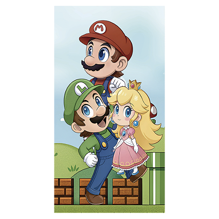 Capa Faixa Lateral Sublimado - Super Mario