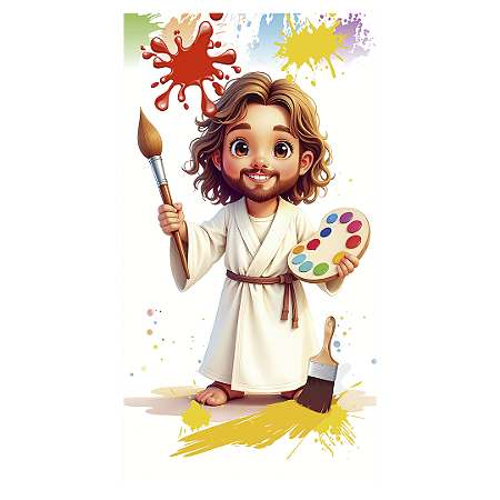 Faixa Lateral - O Maior Pintor Do Mundo - Sublimado 3D