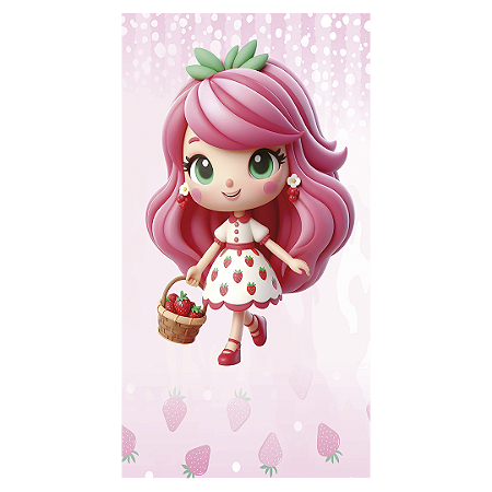 Capa Faixa Lateral Sublimado - Moranguinho