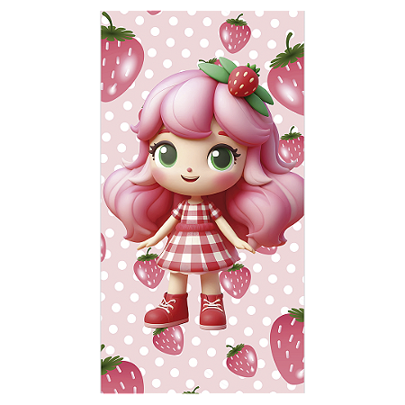 Capa Faixa Lateral Sublimado - Moranguinho