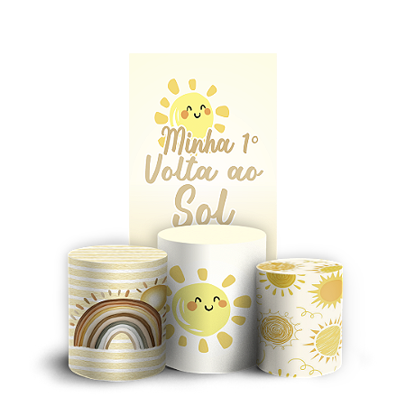 Capas Faixa Lateral e Trio Cilindro Sublimado Vest Facil - Volta Ao Sol