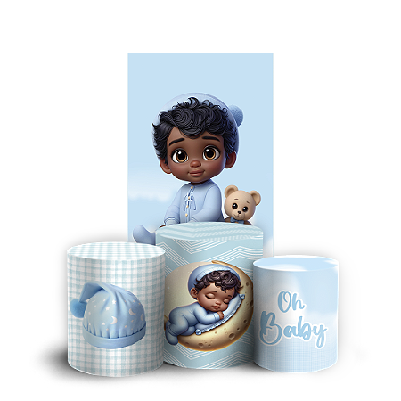 Capas Faixa Lateral e Trio Cilindro Sublimado Vest Facil - Oh Baby