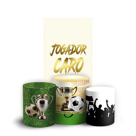 Capas Faixa Lateral e Trio Cilindro Sublimado Vest Facil - Futebol