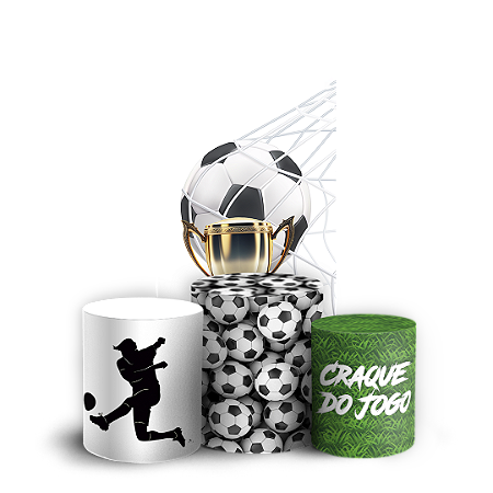 Capas Faixa Lateral e Trio Cilindro Sublimado Vest Facil - Futebol