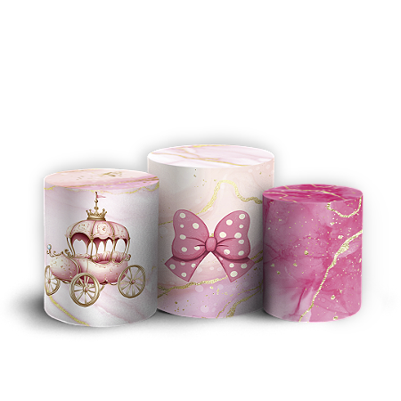 Capas Trio Cilindro Sublimado Vest Facil - Minnie