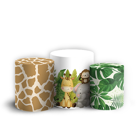 Capas Trio Cilindro Sublimado Vest Facil - Safari