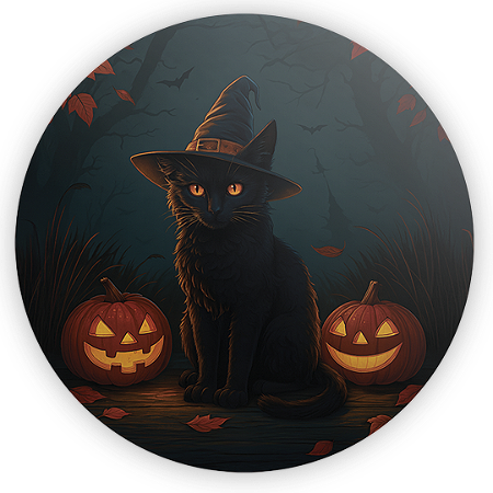 Capa Mini Painel Sublimado - Dia Das Bruxas Halloween