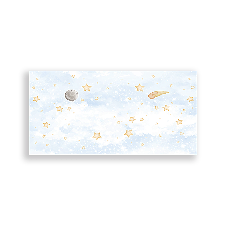 Capa Painel Retangular Sublimado - Pequeno Principe Ceu Estrelas By Mide
