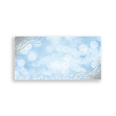 Capa Painel Retangular Sublimado - Fundo Glitter Azul By Mide