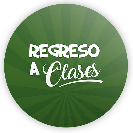 Capa Painel Redondo Sublimado - Regreso a Clases ES