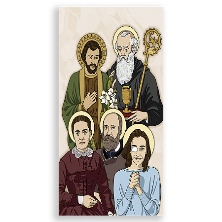 Capa Faixa Lateral Sublimado - Religioso Santos -Vivi Mide