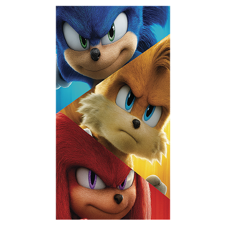 Capa Faixa Lateral Sublimado - Sonic