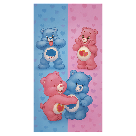 Faixa Lateral - Chá De Revelação Ursinhos - Sublimado 3D