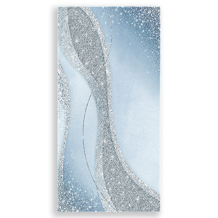 Capa Faixa Lateral Sublimado - Glitter Azul -Vivi Mide