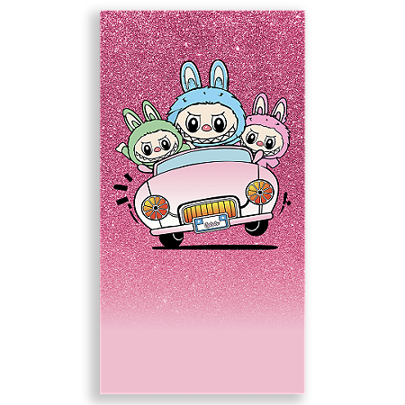 Capa Faixa Lateral Sublimado - Labubu