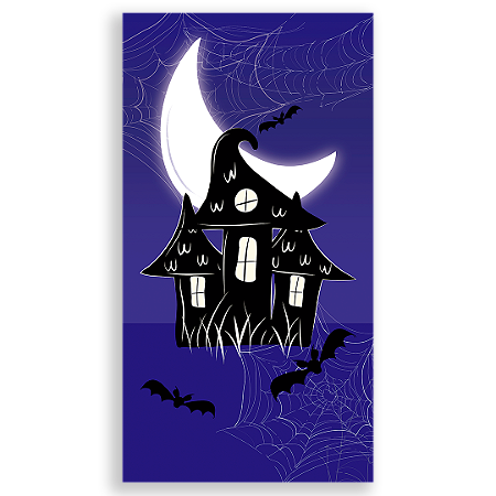 Capa Faixa Lateral Sublimado - Dia das Bruxas Halloween