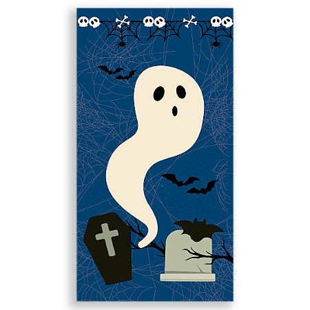 Capa Faixa Lateral Sublimado - Dia das Bruxas Halloween