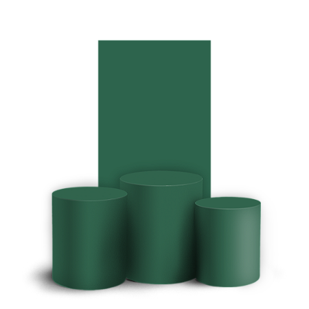 Capas Faixa Lateral e Trio Cilindro Sublimado Vest Facil - Cor Lisa Verde 27h 34v