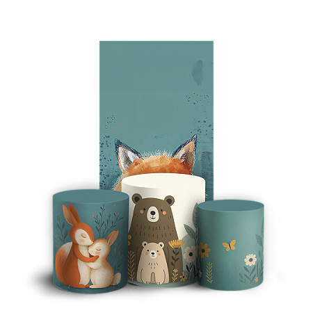 Capas Faixa Lateral e Trio Cilindro Sublimado Vest Facil - Safari