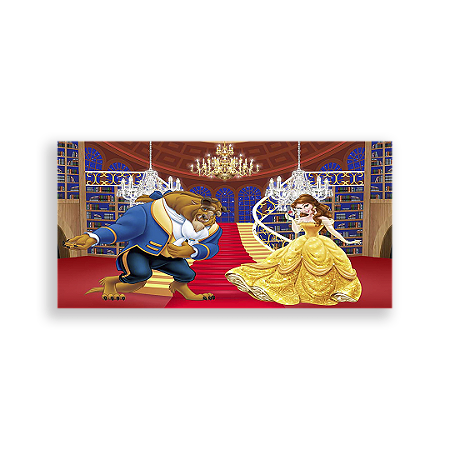 Capa Painel Retangular Sublimado - A Bela E A Fera