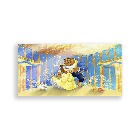 Capa Painel Retangular Sublimado - A Bela E A Fera